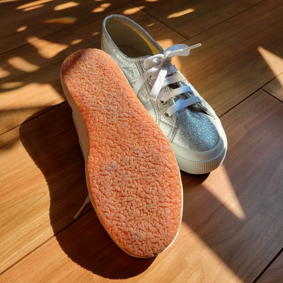 Superga silver shoes size 38 - Picture 2 of 2